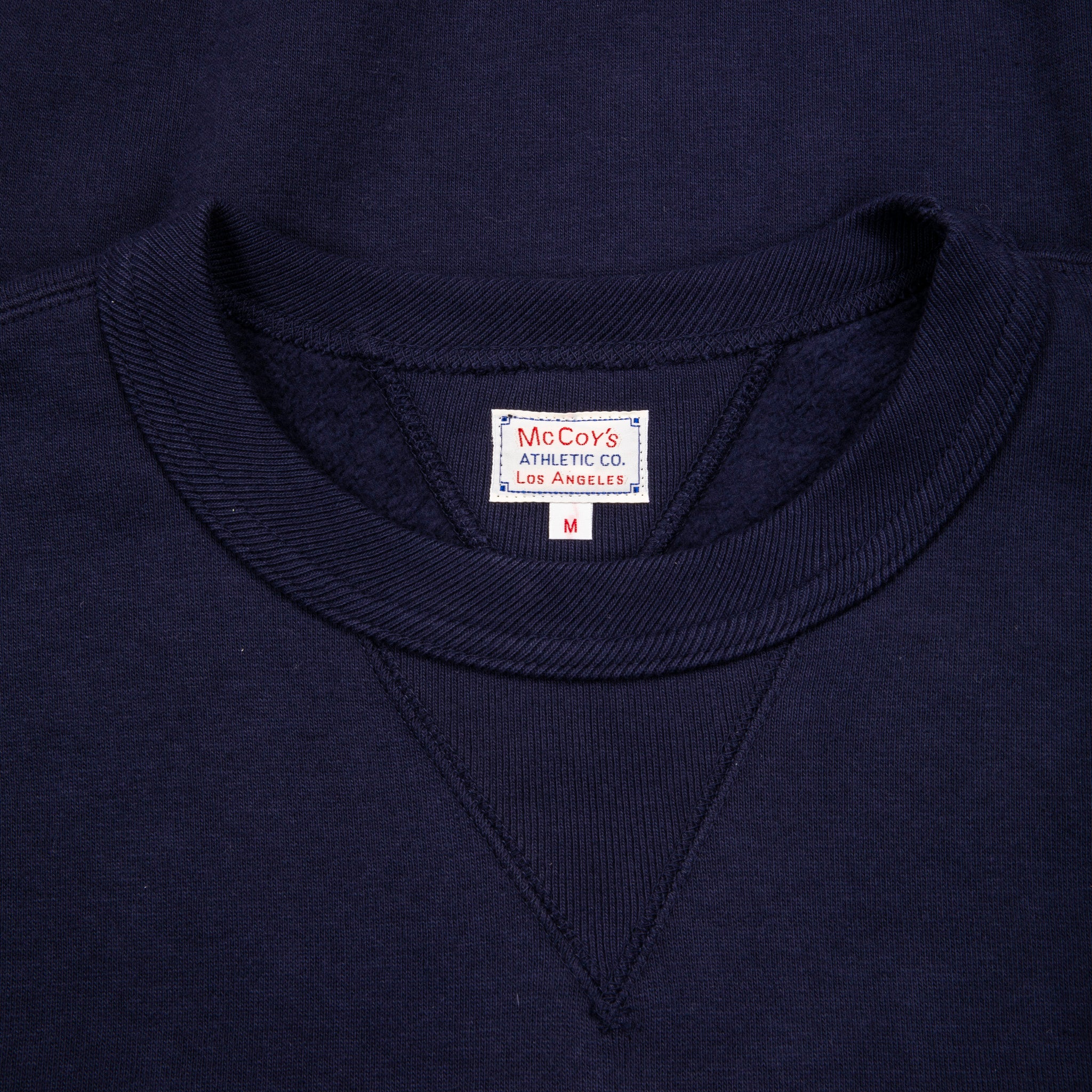The Real McCoys Athletic 10 Oz Loopwheel Sweatshirt Navy – Frans 