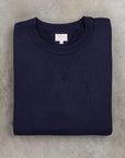 The Real McCoys Athletic 10 Oz Loopwheel Sweatshirt Navy