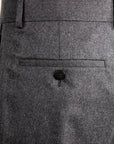 Caruso Pantaloni Super 120's Flannel Grigio Scuro