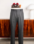 Caruso Pantaloni Super 120's Flannel Grigio Scuro