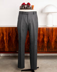 Caruso Pantaloni Super 120's Flannel Grigio Scuro