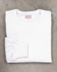 The Real McCoy's Athletic L/S T-shirt / Loopwheel White