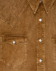 RRL Buffalo Western Corduroy Shirt Faded Tan