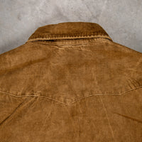 RRL Buffalo Western Corduroy Shirt Faded Tan