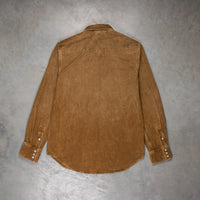 RRL Buffalo Western Corduroy Shirt Faded Tan