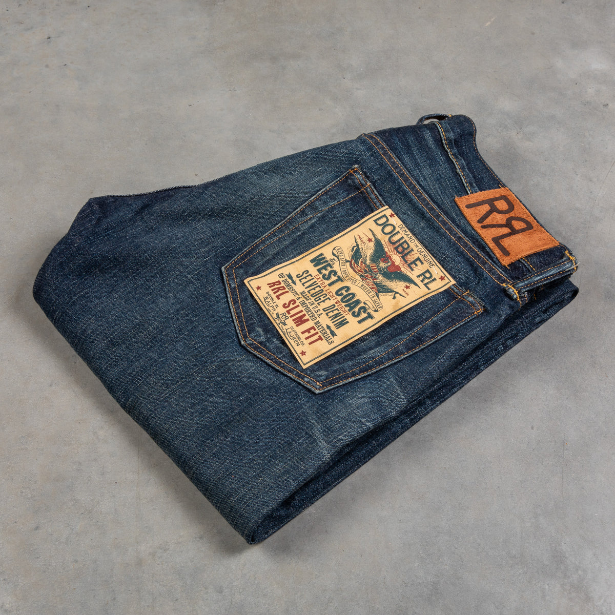 RRL Slim Fit Denim West Coast Ridgecrest Wash – Frans Boone Store