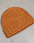 Drumohr Cashmere Ribbed Hat Caramello Scuro