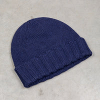 Drumohr Cashmere Ribbed Hat Navy Americana