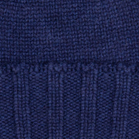 Drumohr Cashmere Ribbed Hat Navy Americana