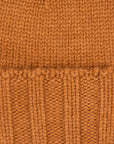 Drumohr Cashmere Ribbed Hat Caramello Scuro