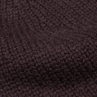 Drumohr Cashmere Ribbed Hat Marrone