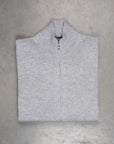 Drumohr Cashmere Lupo Full Zip Grigio Medio