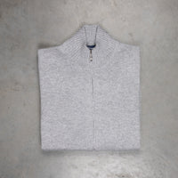 Drumohr Cashmere Lupo Full Zip Grigio Medio
