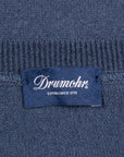 Drumohr Cashmere Felpa Navy Acciaio