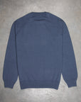 Drumohr Cashmere Felpa Navy Acciaio