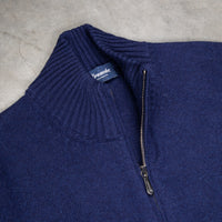 Drumohr Cashmere Lupo Full Zip Navy Americana