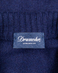 Drumohr Cashmere Lupo Full Zip Navy Americana