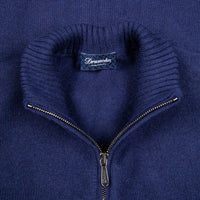 Drumohr Cashmere Lupo Full Zip Navy Americana