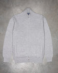 Drumohr Cashmere Lupo Full Zip Grigio Medio