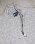 Drumohr Cashmere Lupo Full Zip Grigio Medio