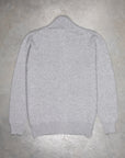 Drumohr Cashmere Lupo Full Zip Grigio Medio