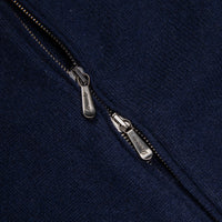 Drumohr Cashmere Lupo Full Zip Blu Notte