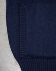 Drumohr Cashmere Lupo Full Zip Blu Notte