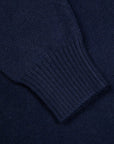 Drumohr Cashmere Lupo Full Zip Blu Notte