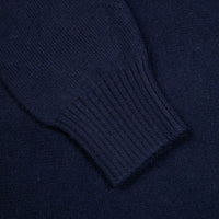 Drumohr Cashmere Lupo Full Zip Blu Notte