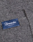 Drumohr Cashmere Gillet con Bottoni Grigio Scuro