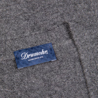 Drumohr Cashmere Gillet con Bottoni Grigio Scuro