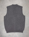 Drumohr Cashmere Gillet con Bottoni Grigio Scuro