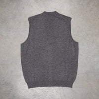 Drumohr Cashmere Gillet con Bottoni Grigio Scuro