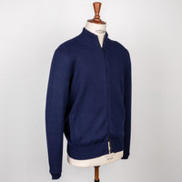 Drumohr Cashmere Lupo Full Zip Navy Americana