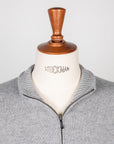 Drumohr Cashmere Lupo Full Zip Grigio Medio