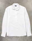 Finamore Porto Popover Zante Collar Carlo Riva Summer Twill White