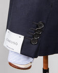 Caruso Aida Hopsack Blazer Dark Blue