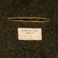 Massimo Alba Solex Wool Jacket Herringbone Olio