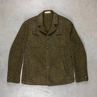 Massimo Alba Solex Wool Jacket Herringbone Olio