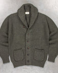 William Lockie x Frans Boone Alain Shawl Cardigan Lambswool Seaweed