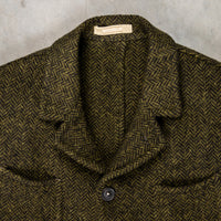 Massimo Alba Solex Wool Jacket Herringbone Olio