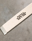 The Real McCoy's White Trouser Uniform Belt