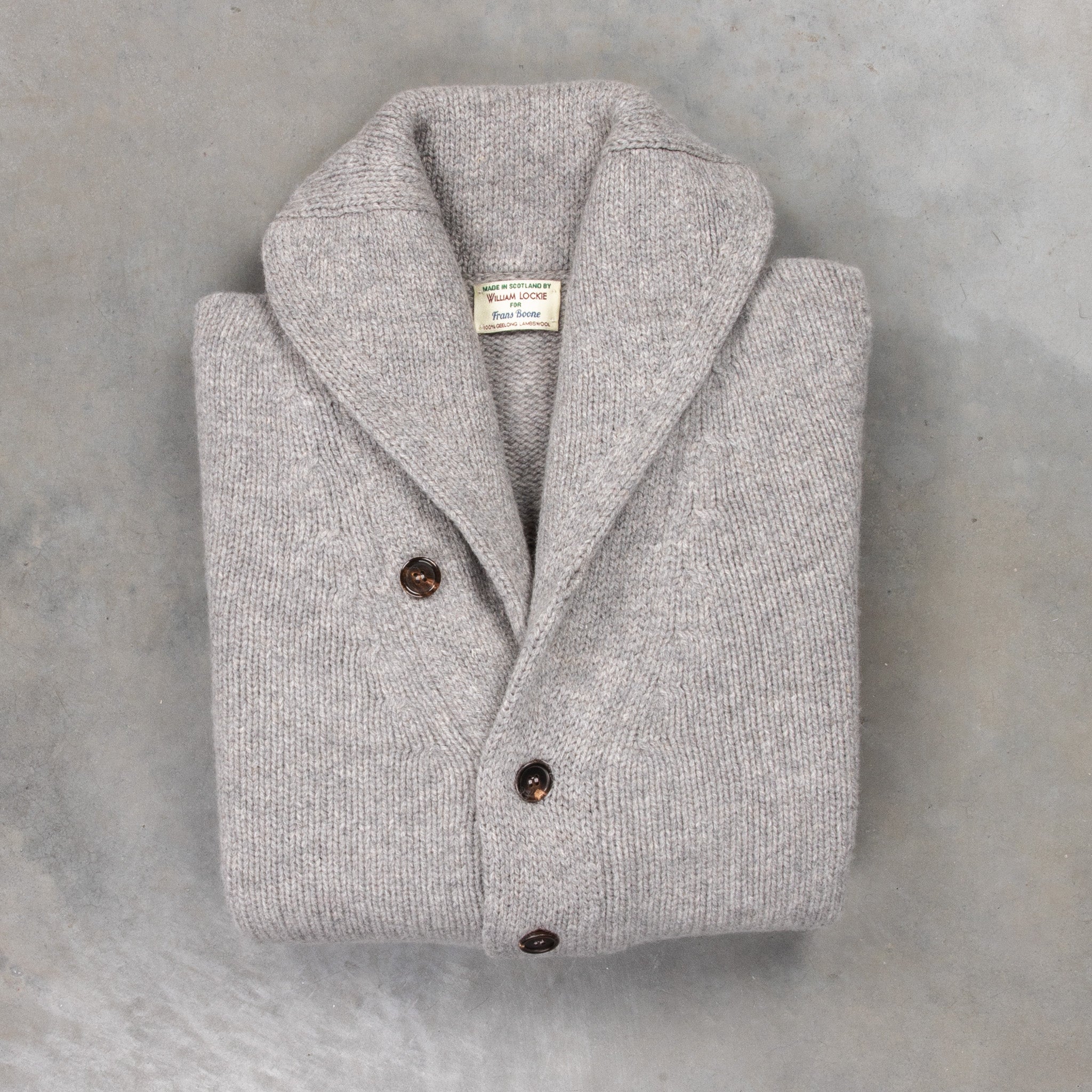 William Lockie x Frans Boone Alain Shawl Cardigan Lambswool