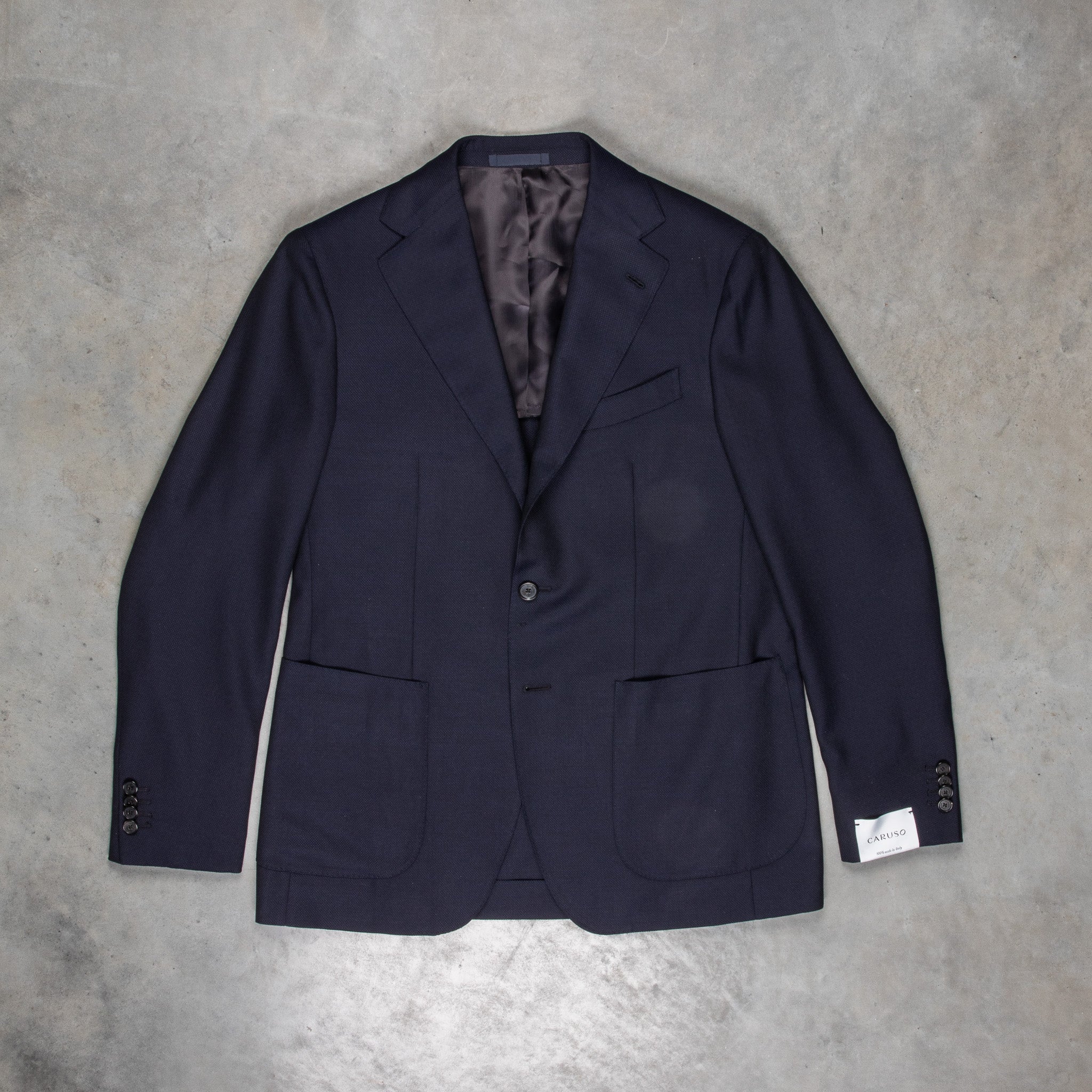 Caruso Aida Hopsack Blazer Dark Blue