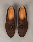 Edward Green Belgravia Espresso Suede on R1 sole