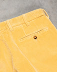 Rota Pantaloni High Rise Regular Fit 8-Wale Corduroy Giallo Toscano