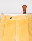 Rota Pantaloni High Rise Regular Fit 8-Wale Corduroy Giallo Toscano