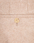 Rota Pantaloni High Rise Regular Fit Flannel Herringbone Beige Chiaro