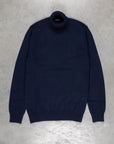 Drumohr Cashmere Dolcevita Turtleneck Navy Blue