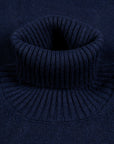 Drumohr Cashmere Dolcevita Turtleneck Navy Blue